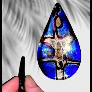 Glass pendant handmade